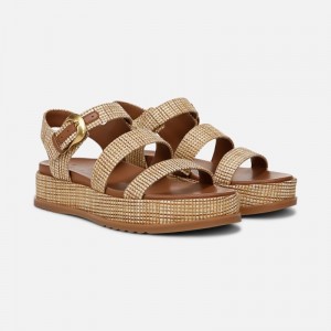 Naturalizer 27 EDIT Zizi Sandal Womens Beige Platform Sandals YB47-1377R1