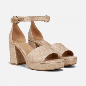 Naturalizer Pearlyn Dress Sandal Womens Beige Heeled Sandals CG75-5025X0