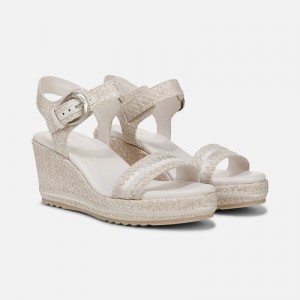 Naturalizer Stella Wedge Sandal Womens Beige Wedge Sandals NT02-5682Q7