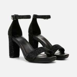 Naturalizer Joy Dress Sandal Womens Black Heeled Sandals EL48-5998D2