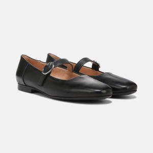 Naturalizer Kelly Mary Jane Flat Womens Black Ballet Flats AW87-7187F9