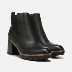 Naturalizer Madalynn Gore Water Repellent Bootie Womens Black Booties OO87-6837P5