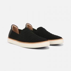 Naturalizer SOUL Kemper Slip On Sneaker Womens Black Slip On Sneakers UM56-6656G8