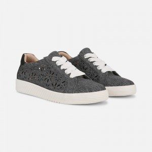 Naturalizer SOUL Neela-Perf Sneaker Womens Black Slip On Sneakers NH55-7895Y7