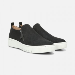 Naturalizer SOUL Turner Slip On Sneaker Womens Black Slip On Sneakers ZL35-2925X1