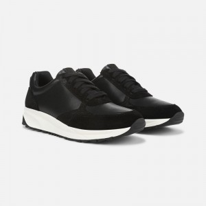 Naturalizer Shay Lace Up Sneaker Womens Black Lace Up Sneakers ON57-3677N5