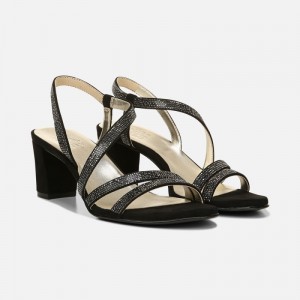 Naturalizer Vanessa Dress Sandal Womens Black Heeled Sandals KV90-2380I9