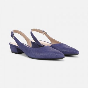 Naturalizer Banks Pointed Toe Flat Womens Blue Slingbacks GX51-5331T1