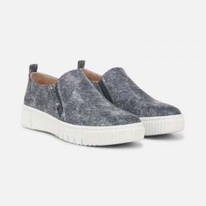 Naturalizer SOUL Turner Slip On Sneaker Womens Blue Slip On Sneakers AB82-8492T3