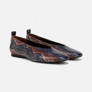 Naturalizer 27 Edit Carla Flat Womens Blue / Snake Ballet Flats TF36-7306Q3