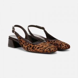 Naturalizer Jayla Slingback Pump Womens Brown Multi Slingbacks NR18-6588J5