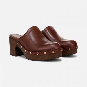 Naturalizer Bailey Mule Womens Brown Block Heels BC18-4868B6