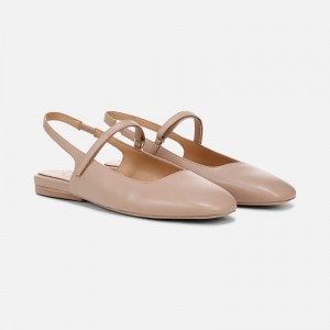 Naturalizer Connie Mary Jane Slingback Flat Womens Brown Slingbacks UN78-7488M7
