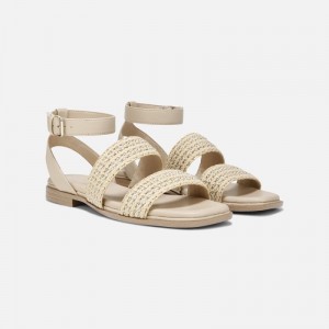 Naturalizer Gana Strappy Sandal Womens Brown Flat Sandals UB30-9000B8