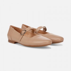 Naturalizer Kelly Mary Jane Flat Womens Brown Ballet Flats SK87-8727D3