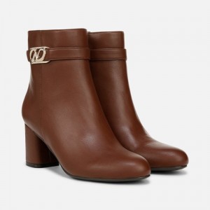 Naturalizer Lottie Ankle Bootie Womens Brown Booties XC61-6001O4