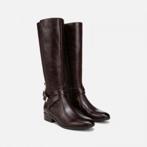 Naturalizer Rena 2 Extra Wide Calf Riding Boot Womens Brown Extra Wide Calf Boots AA67-2127R1