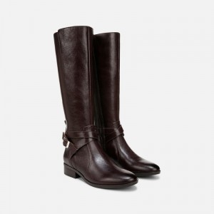 Naturalizer Rena 2 Narrow Calf Riding Boot Womens Brown Narrow Calf Boots AG11-0101I5