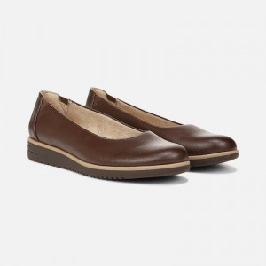 Naturalizer SOUL Idea Ballet Flat Womens Brown Ballet Flats JC54-7074R6