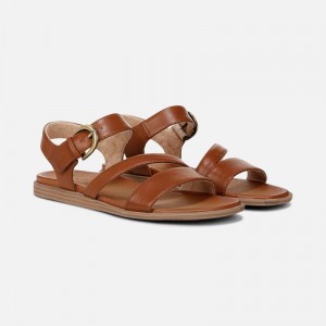 Naturalizer SOUL Jayvee Sandal Womens Brown Flat Sandals QU19-6609S7