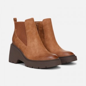Naturalizer Soul Cora Ankle Boot Womens Brown Booties XJ49-8249U7