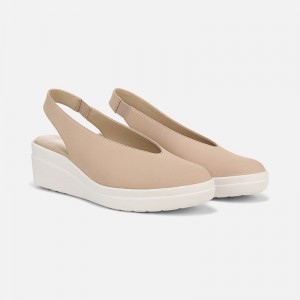 Naturalizer Sutton Slingback Wedge Womens Brown Heeled Slingbacks XO89-2299Z9