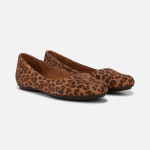 Naturalizer Maxwell Ballet Flat Womens Brown / Leopard Ballet Flats FO23-7493W6