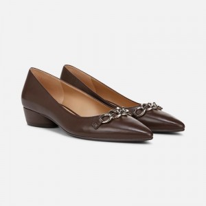 Naturalizer Becca Flat Womens Chocolate Pointed Toe UK74-8964N7