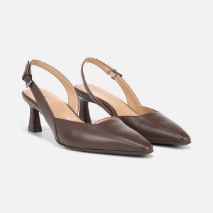 Naturalizer Dalary Slingback Pump Womens Chocolate Pumps VC17-6327T7