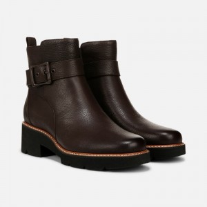 Naturalizer Darry Strap Bootie Womens Coffee / Brown Booties WW97-4017S6