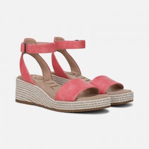 Naturalizer SOUL Gloria Espadrille Womens Coral Wedge Sandals JB91-7481L9