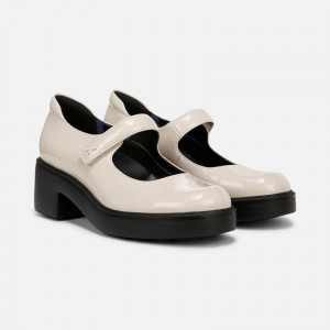 Naturalizer Amanda Mary Jane Womens Cream Mary Janes HN34-6904H8