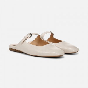 Naturalizer Apple Mary Jane Mule Womens Cream Mules FS54-2694J2