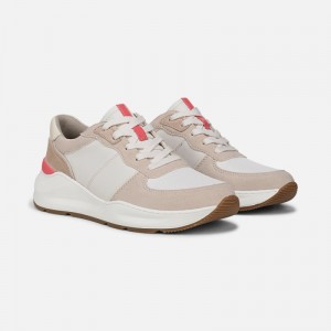 Naturalizer Blossom Lace-up Sneaker Womens Cream Lace Up Sneakers WF28-5738A2