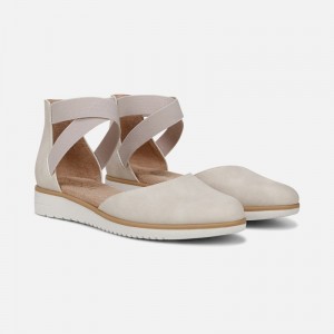 Naturalizer SOUL Intro Flat Womens Cream Shoes PL97-7567W9