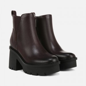 Naturalizer Quest Bootie Womens Dark Brown Booties FK28-7898D9