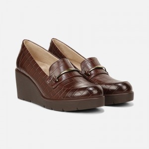 Naturalizer SOUL Achieve Wedge Womens Dark Brown Wedges JT31-6161G9