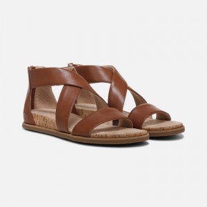 Naturalizer SOUL Cindi Sandal Womens Dark Brown Flat Sandals TR47-5177J3