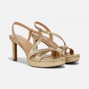 Naturalizer Abby Dress Sandal Womens Dark Gold Heeled Sandals MW76-0656H8