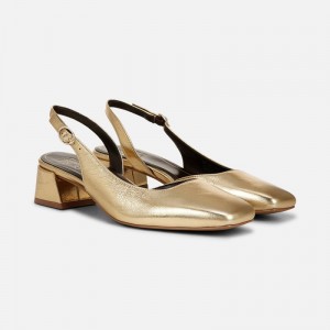 Naturalizer Jayla Slingback Pump Womens Dark Gold Slingbacks ES18-7348J3