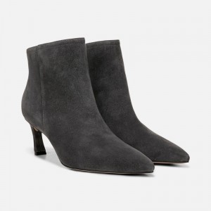 Naturalizer 27 EDIT Maya Stiletto Bootie Womens Dark Grey Dress Boots NL40-1570W8