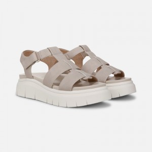 Naturalizer SOUL Pippa Sandal Womens Dark Grey Platform Sandals QS32-8362D4