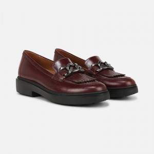 Naturalizer Paris Loafer Womens Dark Red Loafers IJ17-0667K8