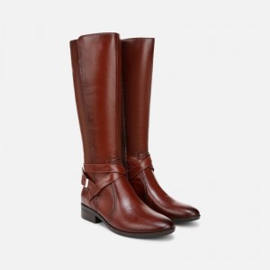 Naturalizer Rena 2 Narrow Calf Riding Boot Womens Deep Brown Narrow Calf Boots QM76-1116J1