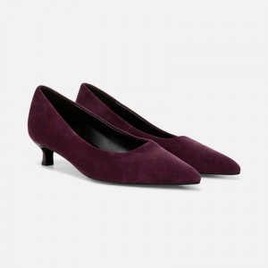 Naturalizer Natalia Kitten Heel Womens Deep Purple Kitten Heels CQ52-1522O9