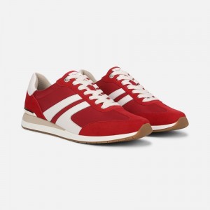 Naturalizer Lorena Lace Up Sneaker Womens Deep Red Lace Up Sneakers WF57-6277B7