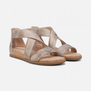 Naturalizer SOUL Cindi Sandal Womens Gold Metallic Flat Sandals PP45-1095J6