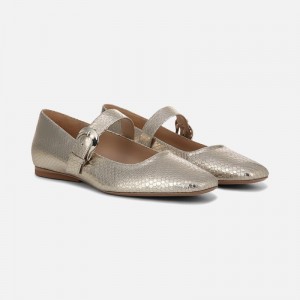 Naturalizer 27 EDIT Carter Mary Jane Womens Gold Metallic / Snake Mary Janes NT56-4386N2