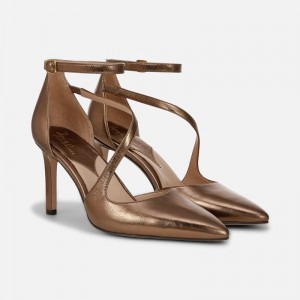 Naturalizer 27 Edit Abilyn Pump Womens Gold Pumps BP41-3701S6
