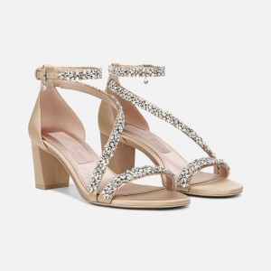 Naturalizer Ahava Dress Sandal Womens Gold Heeled Sandals AD66-4646V1